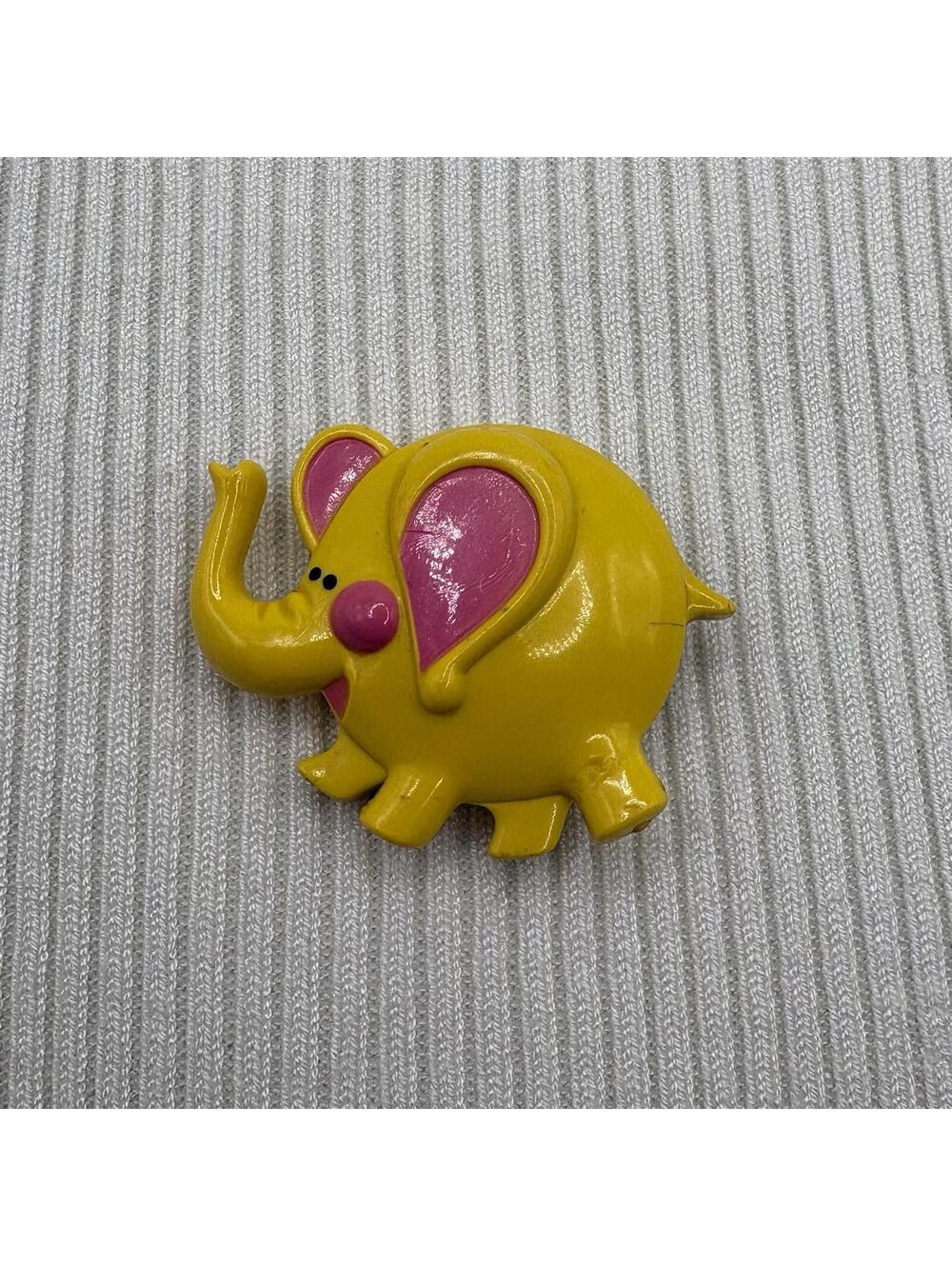 Vintage 1973 Avon Elfie Elephant Fragrance Glace Brooch Pin